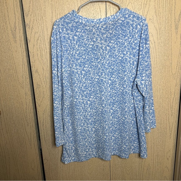 Ruby Rd Blue Blouse 1X - Picture 7 of 9